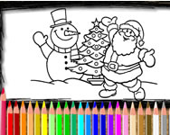 Tlaps karcsonyi - Santa Claus coloring
