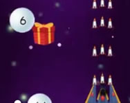 Snowball war space shooter Télapós karácsonyi HTML5 játék
