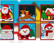 Christmas pop it jigsaw Télapós karácsonyi HTML5 játék