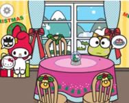 Hello Kitty and friends xmas dinner Télapós karácsonyi HTML5 játék